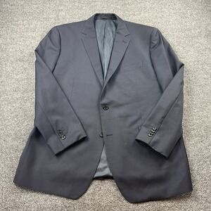 Paul Betenly 46R 100% Wool Blazer Sport Coat Navy Blue Filarte Italy Fabric